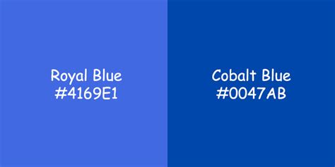 Royal Blue vs. Cobalt Blue: Difference and Comparison